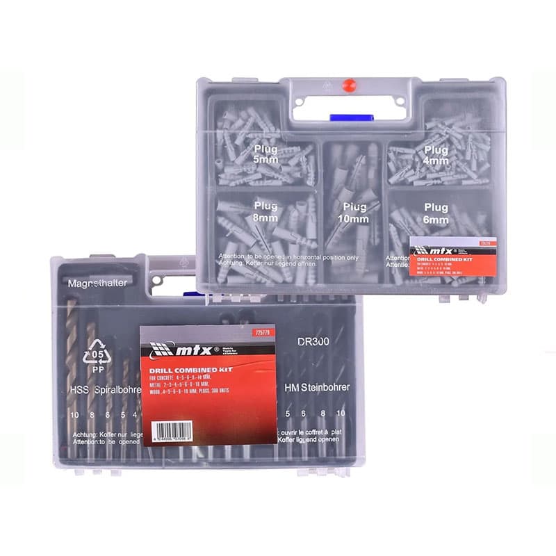 Jogo de Brocas Bits e Buchas Com 300 Peças 725779 MTX
