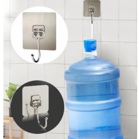 10 Peça Gancho Adesivo Parede Multi Funcional Autocolante Casa Cozinha Quarto Banheiro Organizado Suporta 10 KG