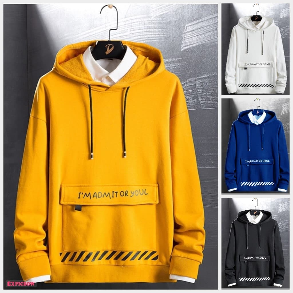 ️ StarFashion Admit Hoodie l Suéter Masculino De Manga Comprida Jaqueta Masculina Casacos Moda