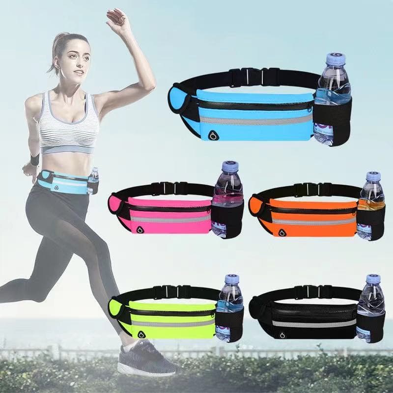 Pochete esportiva Corrida slim impermeável porta celular porta garrafa de água caminhada academia Modelo A