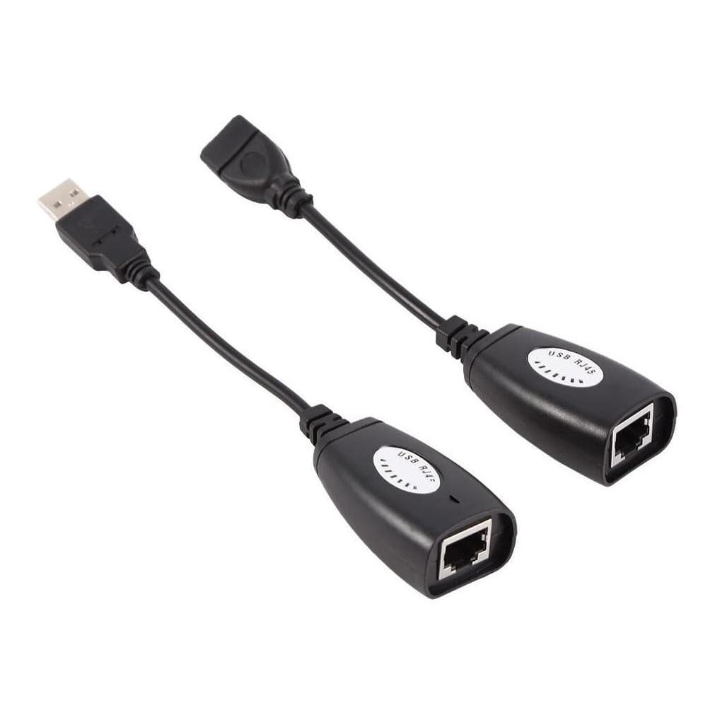 Usb 2.0 Para Rj45 Ethernet Extensão Extender Cabo Adaptador