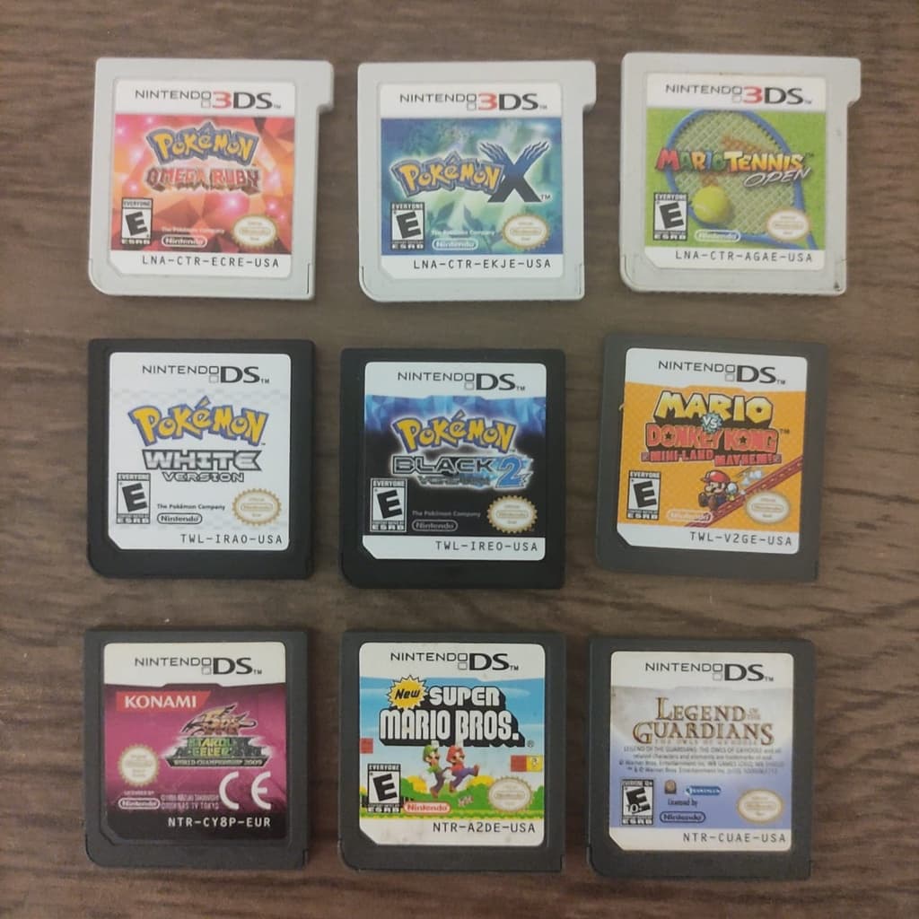 Jogos Nintendo DS e 3DS, Pokémon, Inazuma Eleven, Yu Gi Oh, Zelda, Mario