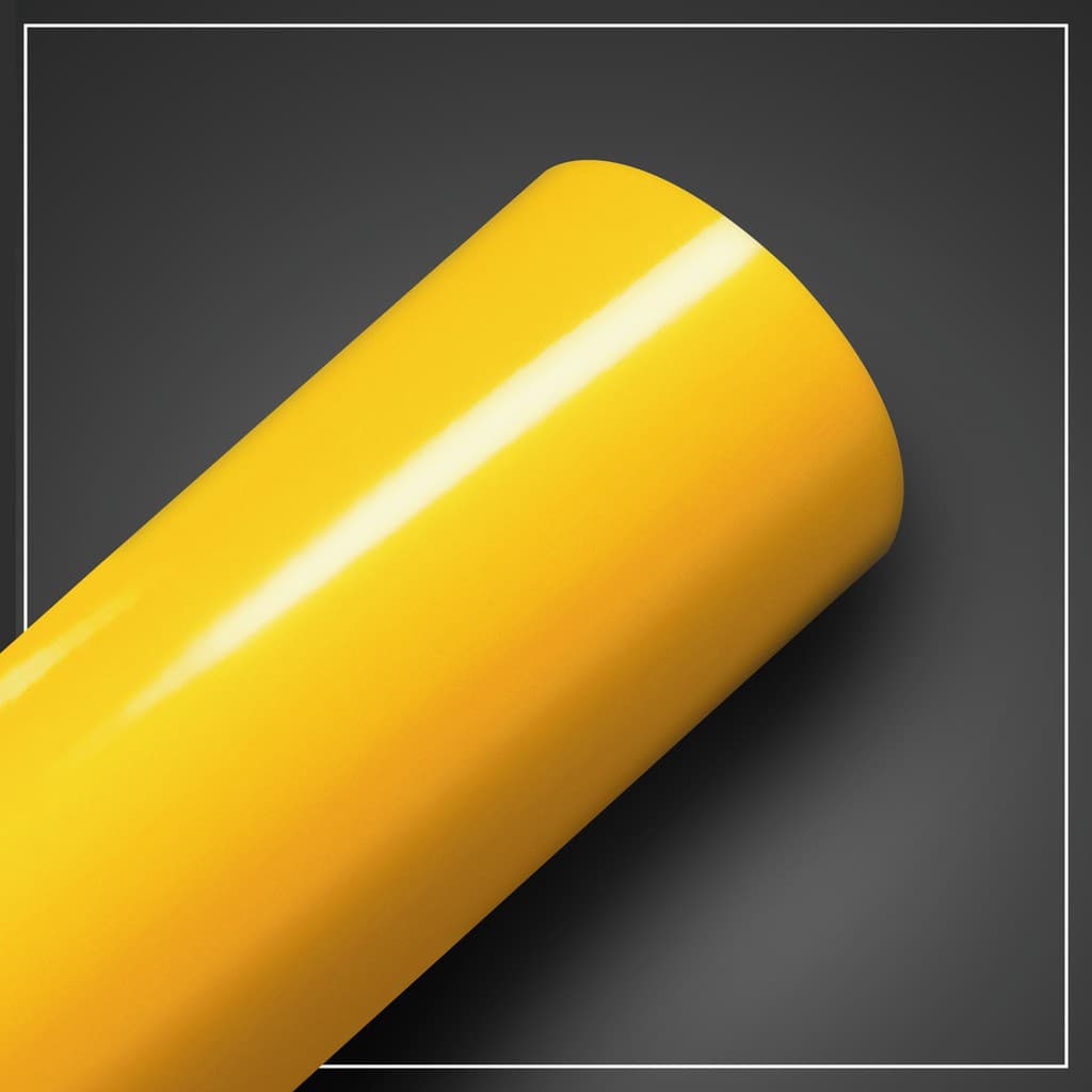 Adesivo Amarelo Para Envelopamento Veiculos Geladeiras Móveis, COLUNAS DE CARRO 1M X 60CM