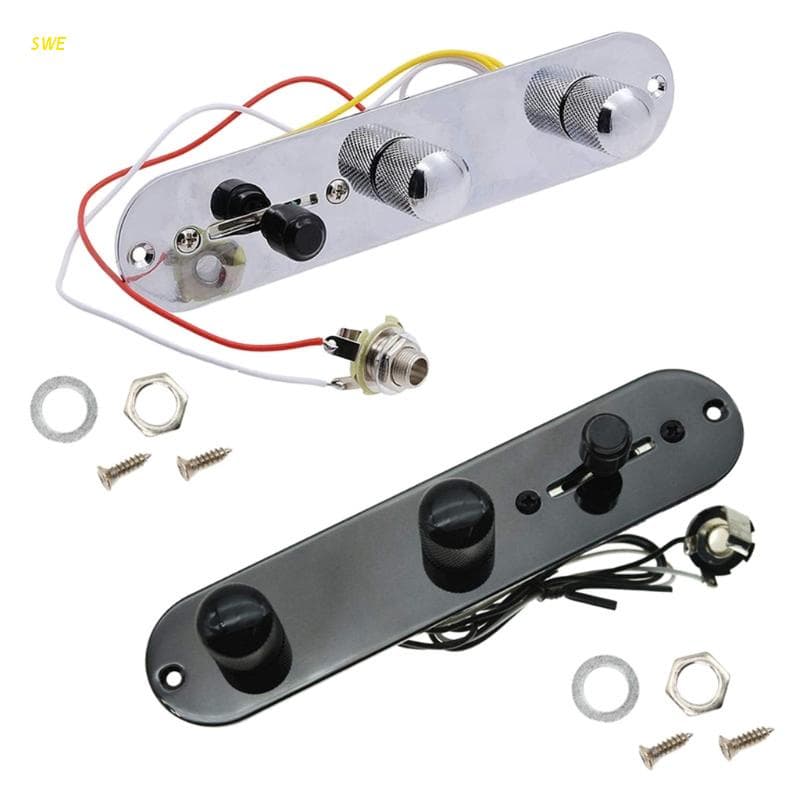 Suços Fio Loaded Prewired Control Plate Harness Knobs Para Guitarra Partes
