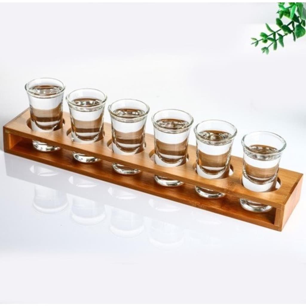 Jogo De 6 Copos Shot De Vidro Aperitivo - 60ml ou 53ml Whisky Tequila Cachaça Licor