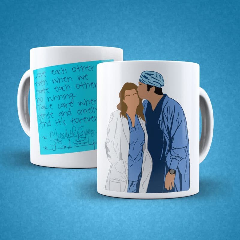 Caneca Grey's anatomy - Merder Post it (Porcelana)