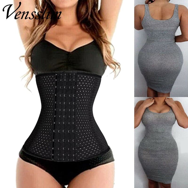 Venslim Plus Size Aço Desossado Cintura Trainer Espartilho Fitness Feminino Cinto Mais Magro Controle De Barriga Cincher