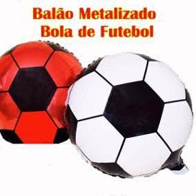 Balão Metalizado Bola de Futebol 45 cm Ref: 1580-Q