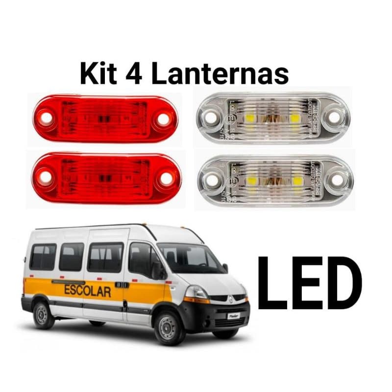 Lanterna Vigia Teto Lateral Bau Ônibus Caminhão Vans Trailers Reboque Led Bivolt