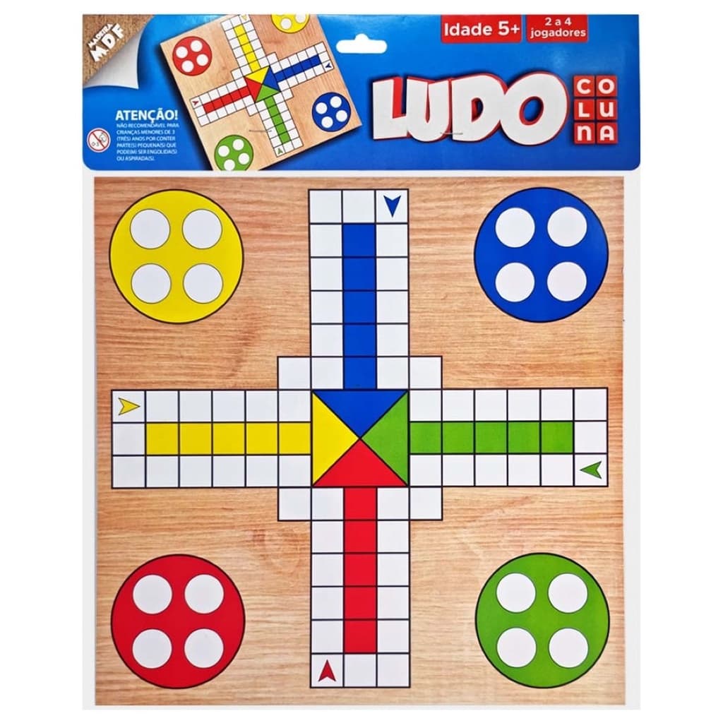 Jogo Clássico Ludo Coluna