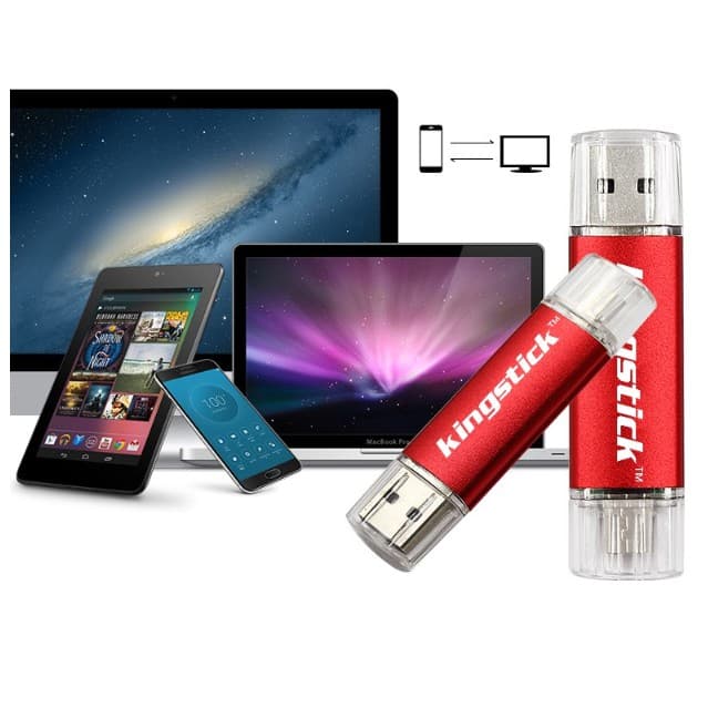 Pen Drive 32gb Usb 100% Duas entradas - entrada para celular micro-usb