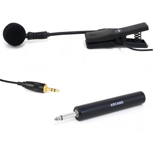Microfone condensador para instrumento Arcano IMIC-1A c/ adaptador P10 sax