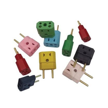 Adaptador de Tomada Pino 3 Saídas Benjamim Plug Tê Adaptador Tomada Colorido