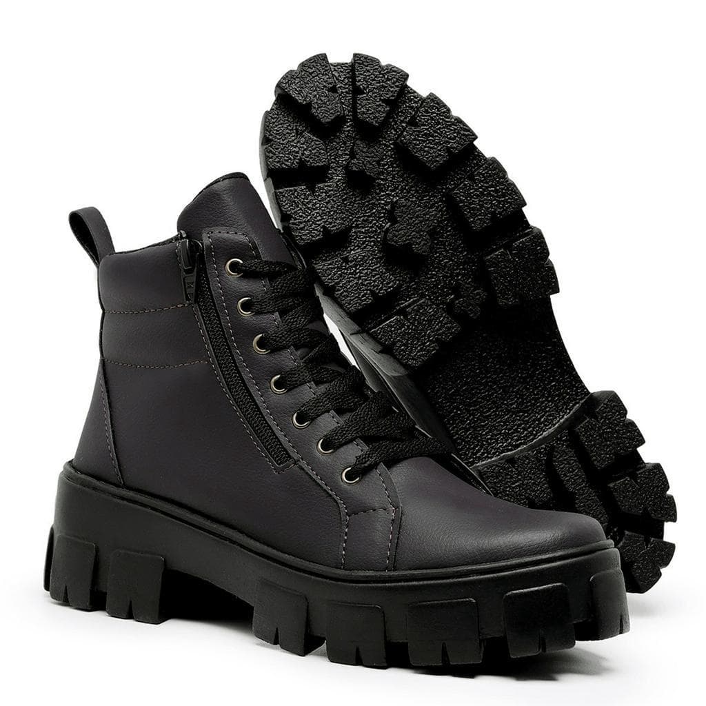 Coturno Bota Unissex Tratorada Vegano Casual Masculino e Feminino AL;