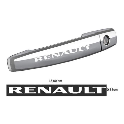 6 Apliques Adesivo Maçaneta Renault Logan Duster Sandero