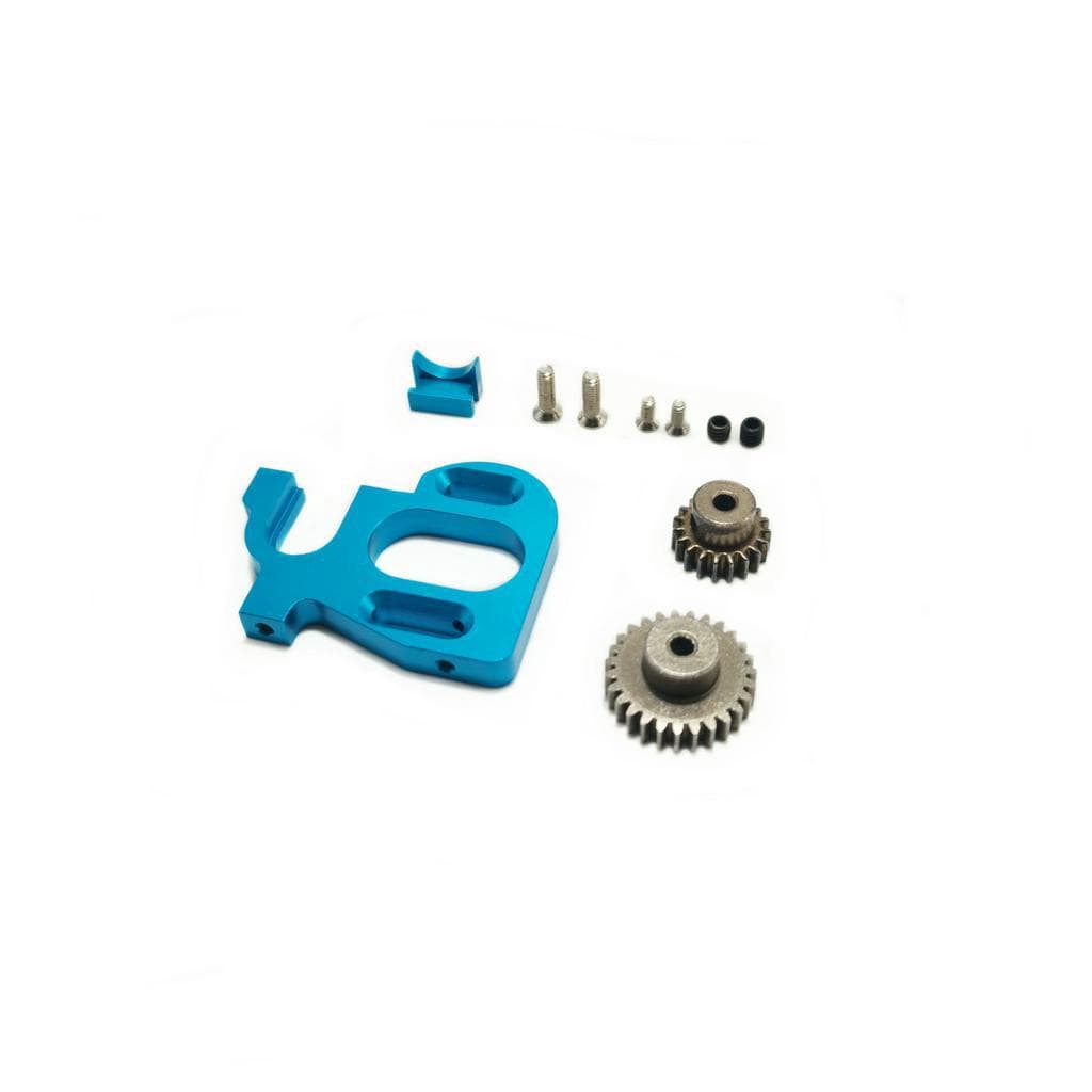 wltoys 124019 144001 124016 rc Carro Suporte motor Ajustável Para 3650 Sem Escovas 540 550 Escovado Com 27T 19T Peça De Acessórios De Atualização De metal De Engrenagem Pinhão