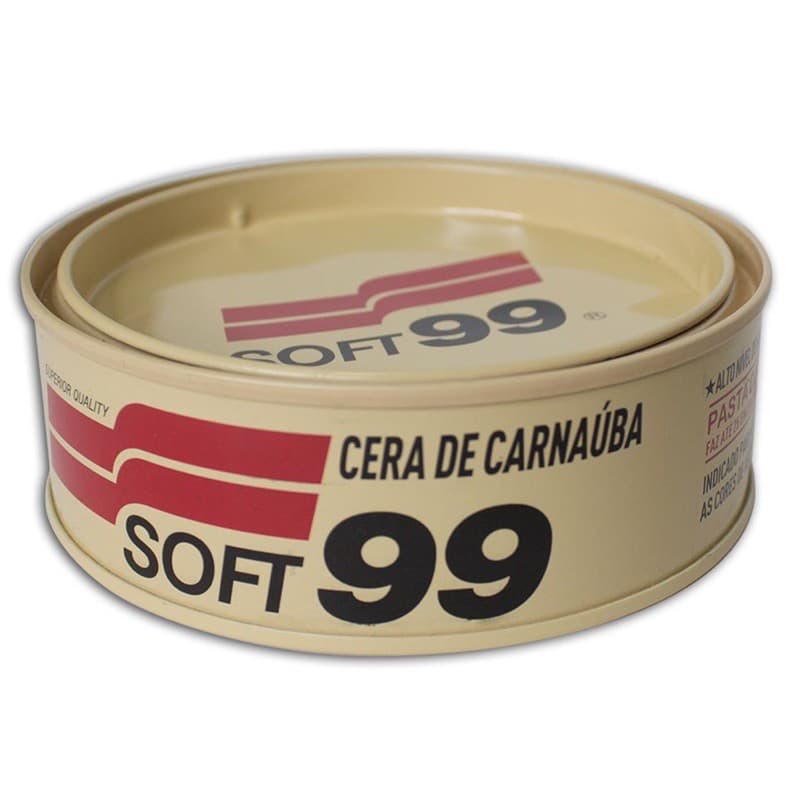 Cera De Carnaúba Soft99 100g - Todas As Cores + Microfibra