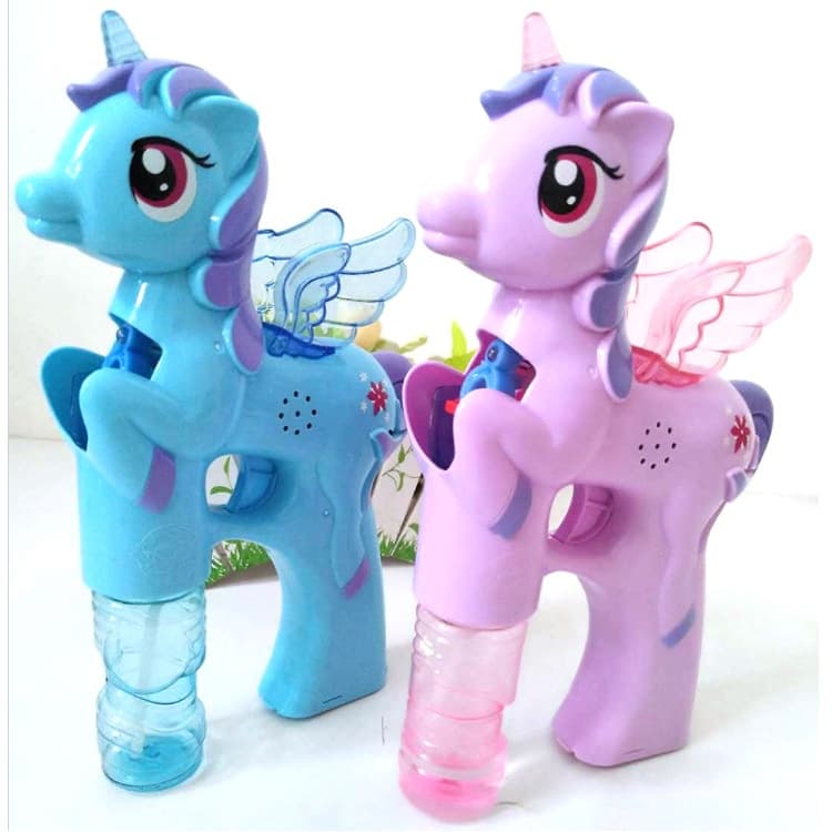 Crianças auto bubble machine unicórnio bubble gun música e brinquedos ao ar livre