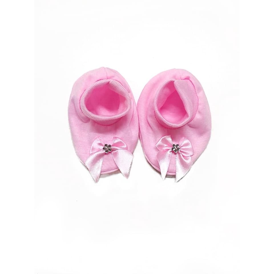 Kit 3 Pantufas Sapatinho Bebe Recém Nascido Macio Confortável