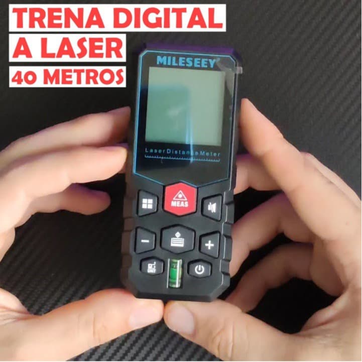 Trena Digital a Laser De Alta Precisão Profissional 40 metros / 100 Metros