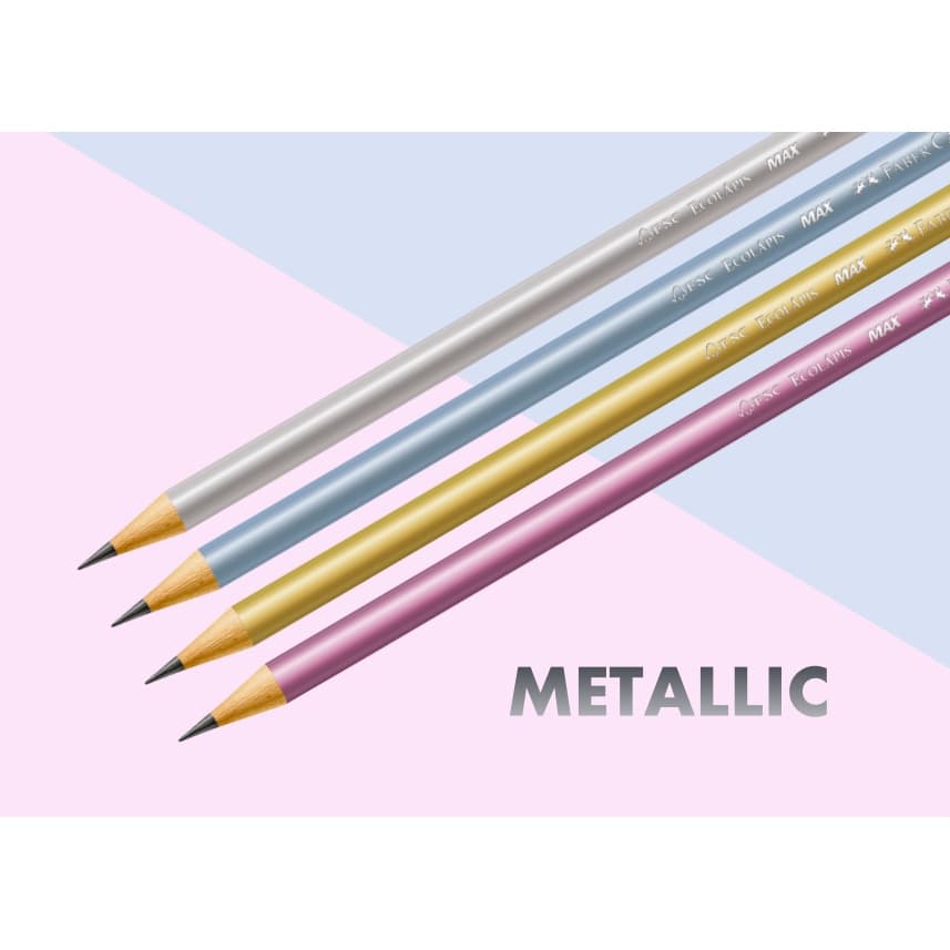 Lápis Grafite Metallic 2B - FABER-CASTELL (EcoLápis, Metálico, Metalizado)