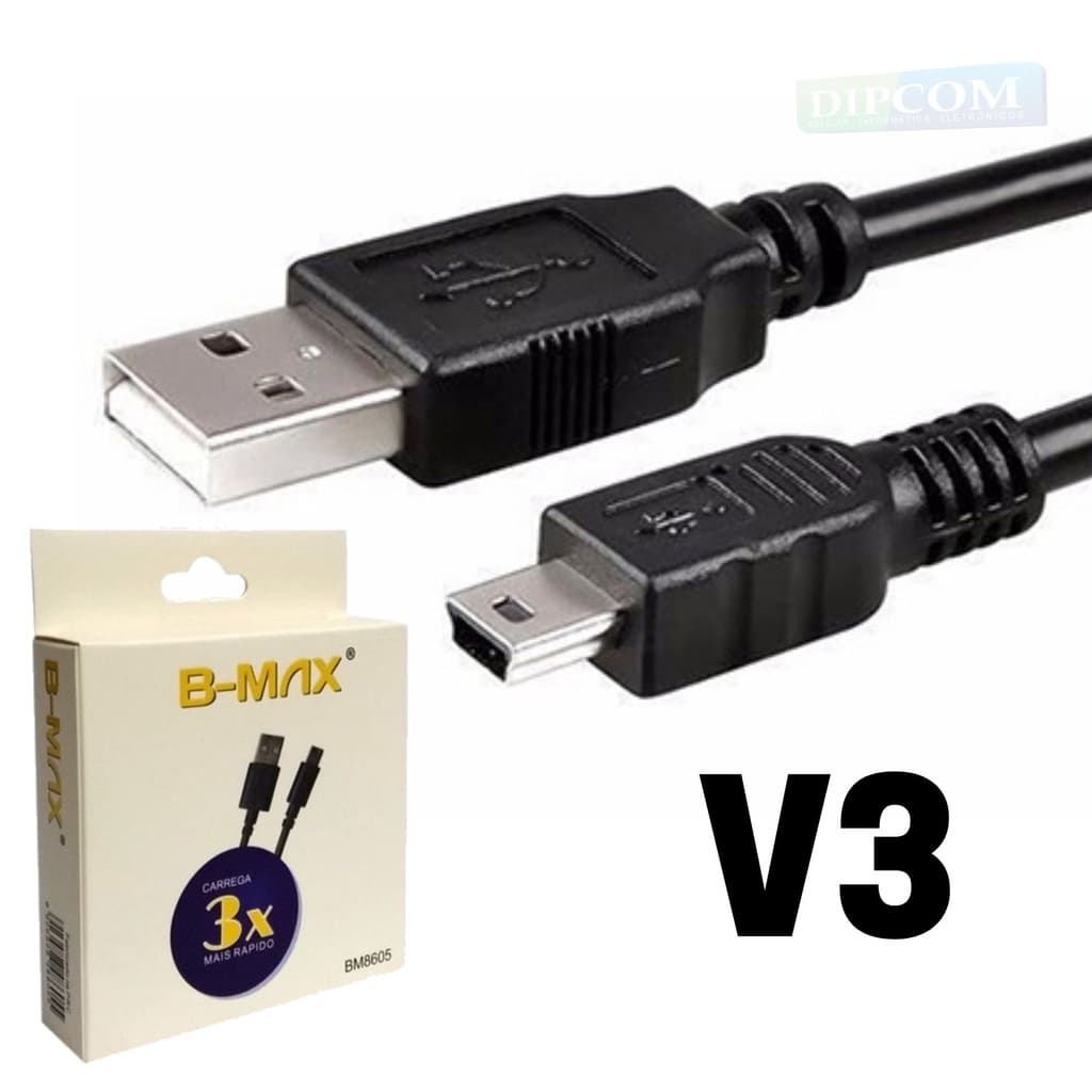 Cabo V3 x USB - com e sem filtro Marcas exbom B-max sem caixa