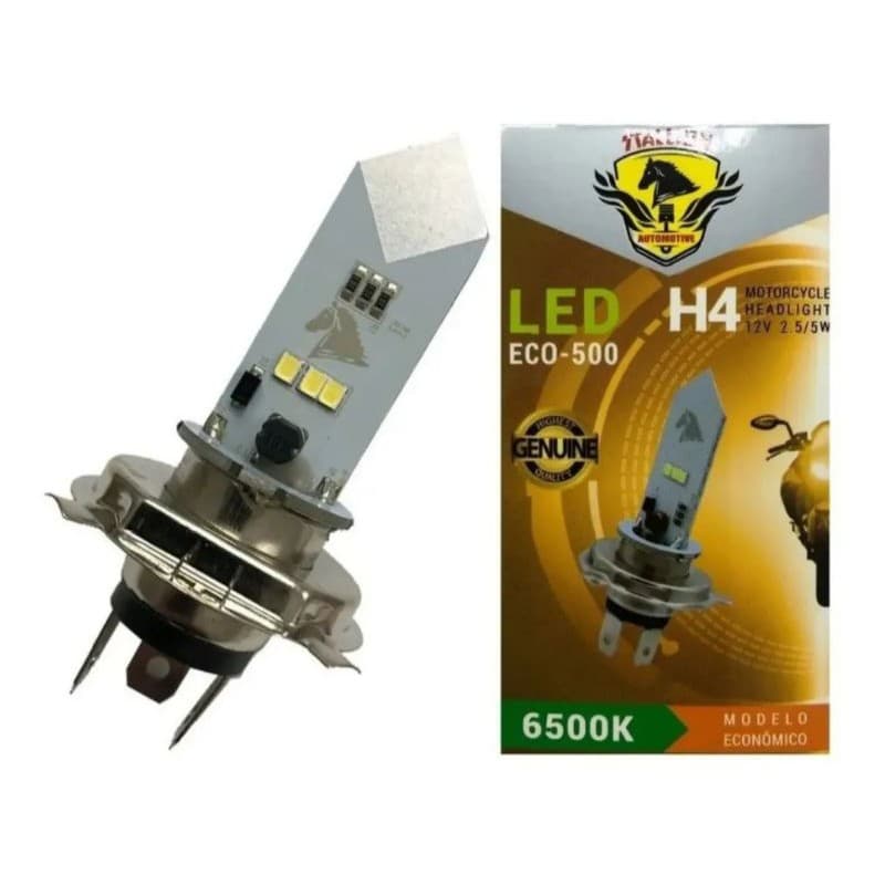 Lâmpada H4 Farol Led Cg Titan Fan Bros Cbx Xre Ybr Xtz Fazer
