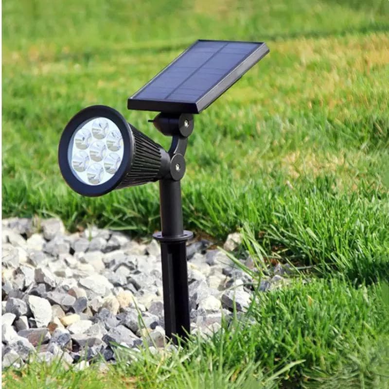 Luminaria solar externa LED cor branca