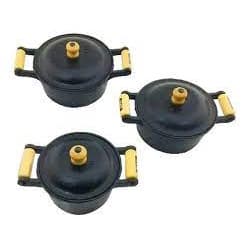 jogo panela de ferro com 3 unidade :18 cm, 20 cm e 24 cm de diâmetro as respectivas panelas
