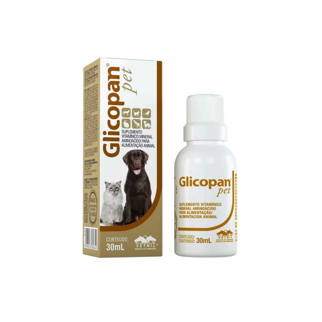 Glicopan Pet 30ml Suplemento Vitaminico Vetnil