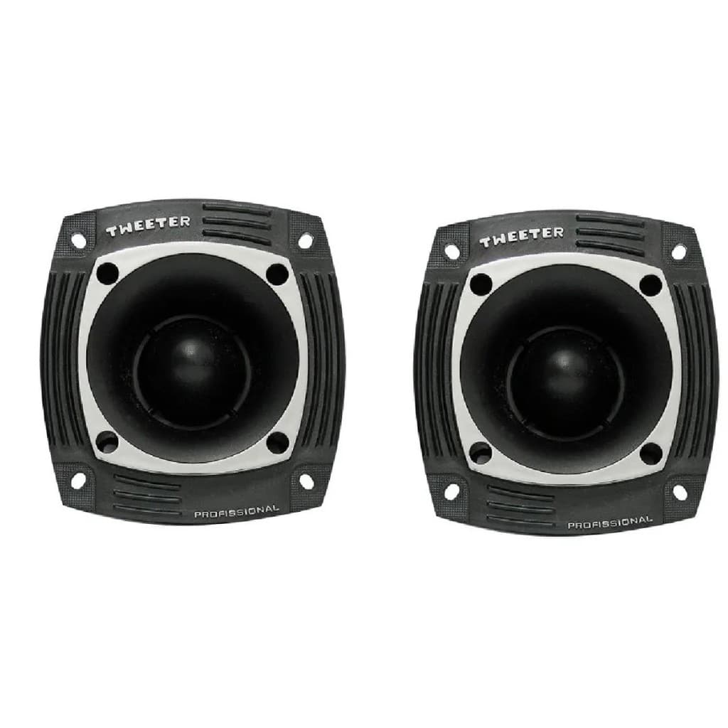 2 Frente Carcaça Reposição Super Tweeter Musicall St 304 St 330 Poly Com Furo