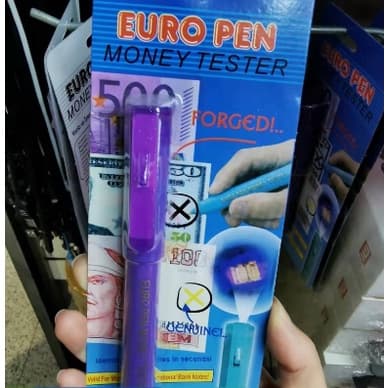 Caneta Identificadora de nota dinheiro falso/ Money tester pen