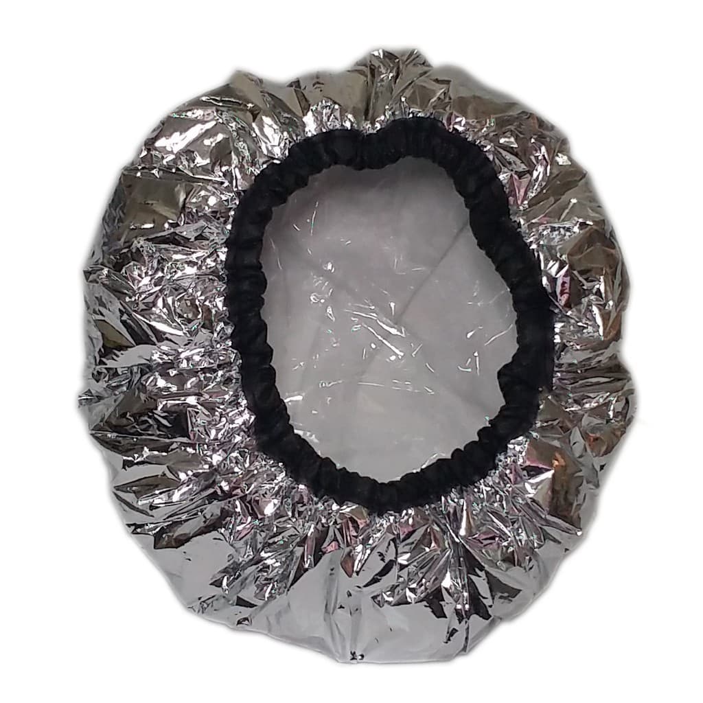 Touca Térmica Metalizada Forrada interno *  Touca Para Tratamento Capilar e Hidratação Retém calor PROFISSIONAL - PANAMI