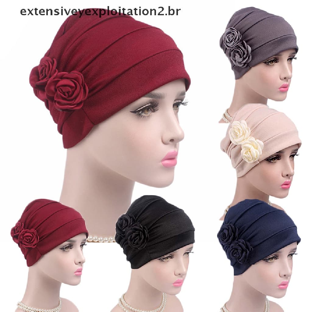 hb Lenço/Turbante/Hijab Feminino Com Tampa Para Quimioterapia/Perda De Cabelo