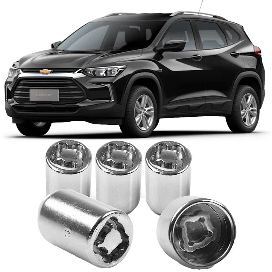 Kit Parafuso Porca Antifurto Roda Chevrolet Tracker 22