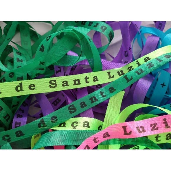 50 Fitas de Santa Luzia originais cortadas e sortidas
