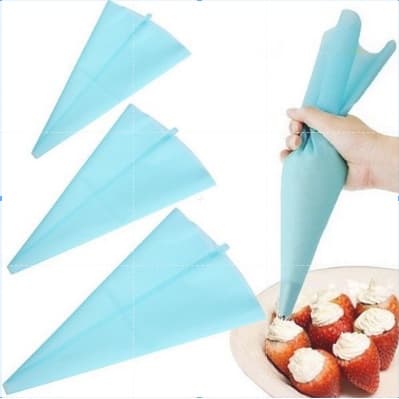 Manga Saco para Confeitar de Silicone Reutilizável Vários Tamanhos