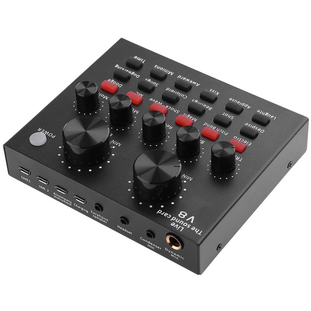 Mesa De Som V8 Áudio Smart Conjunto Interface Externa USB