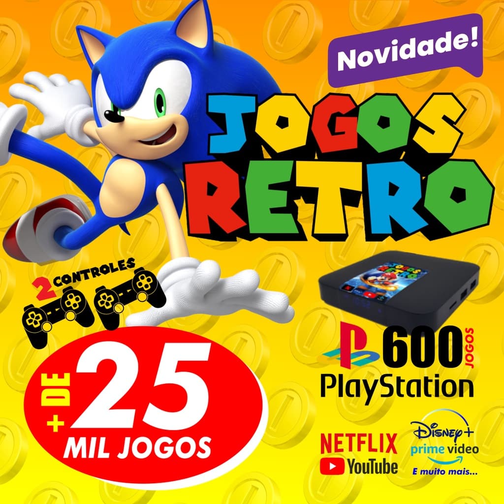Console Iluminata Games Vídeo Game Retrô 64gb Preto
