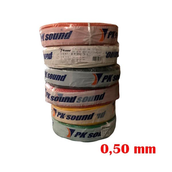 Fio Cabo Flexivel Colorido 0,50mm 1 Rolo Puro Cobre Oferta PK SOUND