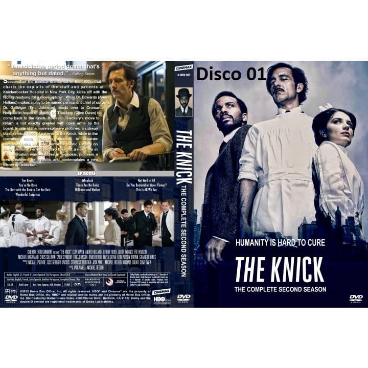 Dvd The Knick - 2ª Temporada Completa - Legendado ou Dublado - 02 Discos