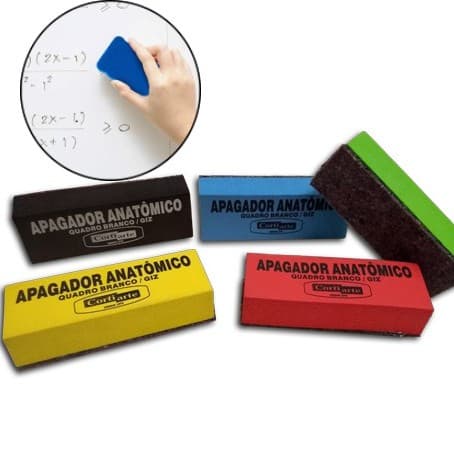 Apagador para Quadro Branco e Lousa Anatômico Cortiarte EVA