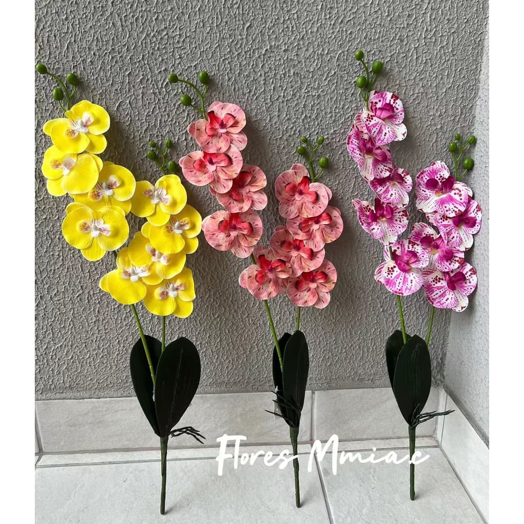 Orquídea artificial material de silicone /MY-2203