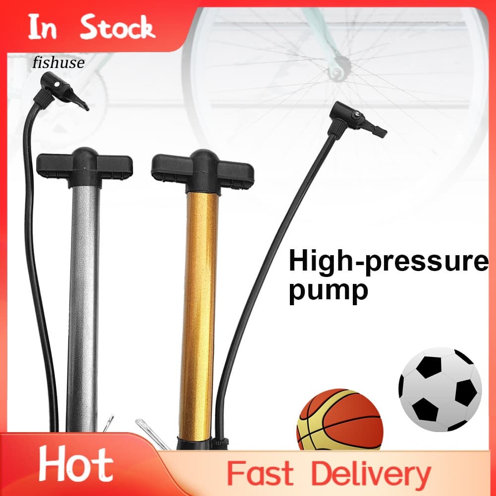 FUE * Portátil De Alta Pressão Mountain Bike Bicicleta Basquete Manual Bomba Ar Inflator