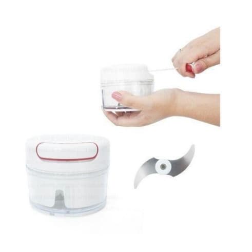 Mini Multiprocessador Triturador Manual 2 Lâminas Inox Alho Manual De Alho