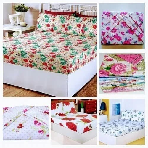 Lençol de cama Solteiro Avulso c/ ELÁSTICO em toda volta ESTAMPADO, varias estampas, tecido peletizado!