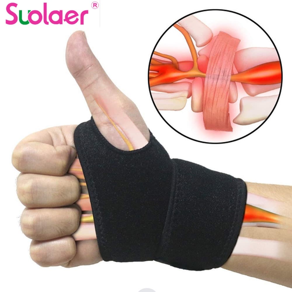 1Pcs Suporte Ajustável para Punho com Síndrome do Túnel Cárpico da Suolaer para Artrite e Teninite