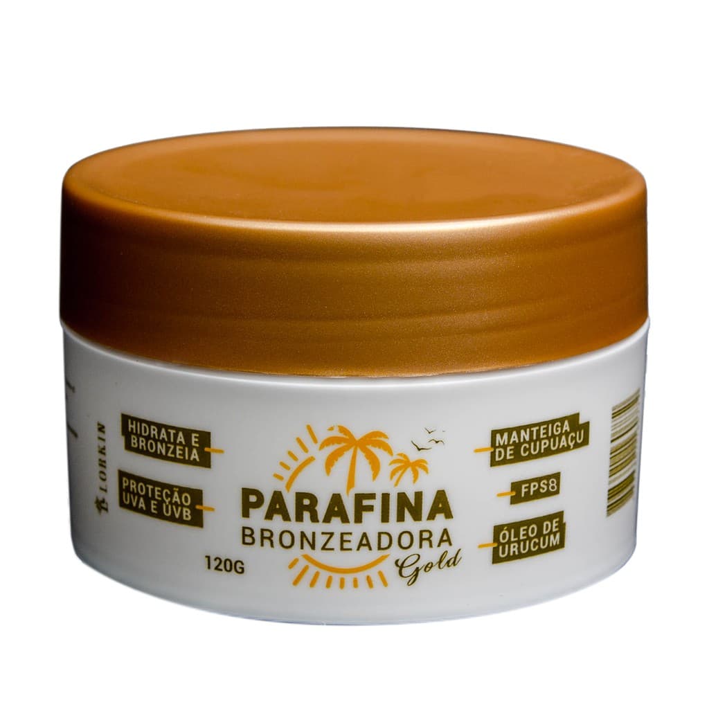 Parafina Bronzeadora Gold Lorkin 120g
