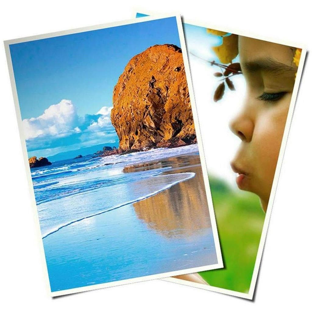 Papel Fotográfico 10x15 cm A6 265g Glossy Branco Brilhante 60 folhas