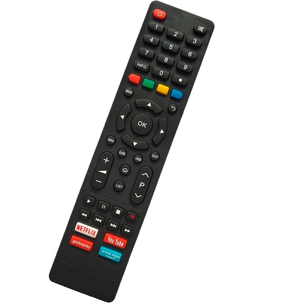 Controle Remoto Para Tv Philco Smart Com Tecla Netlix Youtube Globoplay Prime Video